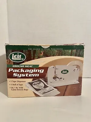 LEM Ground Meat Packaging System Taping Machine 50 Wild Game Bags Freezer 1 Lb. • $33.62