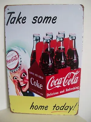 £7 • Buy Retro Vintage Design Cola Sprite Boy Take Some Home Today Tin Sign Shop Cafe
