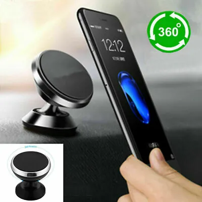 Universal 360° Magnetic Car Mount Cell Phone Holder Stand For IPhone Samsung GPS • $6.95