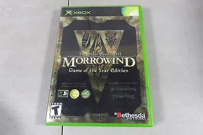 Elder Scrolls III Morrowind Game Of The Year Edition (Xbox) NO Manual & Map • $13.49