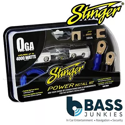 £49.95 • Buy Stinger SK101 4000 Watt 1/0 AWG Gauge Car Amp Amplifier Wiring Accessory Kit