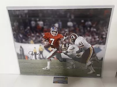 John Elway HOF Denver Broncos Autographed Signed 16x20 Photo Mounted Memories • $159.99