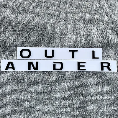 Gloss Black Front Hood 3D Letters Emblem Badge Fits Mitsubishi Outlander Decal • $13.65