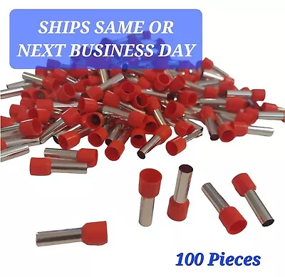 100 Pieces 16mm2 Crimp Cord Wire End Terminal Ferrule Connector Copper Cover Cap • $10.88