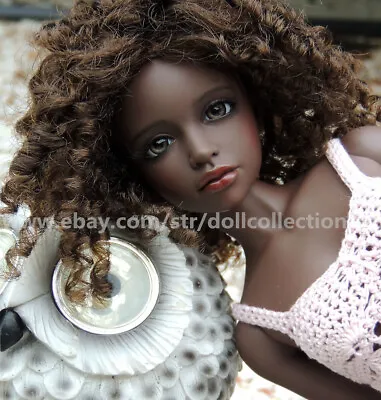 17IN Girl Dollfie Chocalate Skin 1/4 BJD MSD Doll Art Joints Doll Free Face Up • $149.99