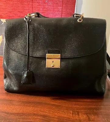 Marc Jacobs 1984 Black Leather Satchel Handbag • $275