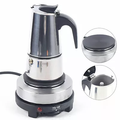 Coffee Maker Pot 4/6/9 Cup Stainless Steel Espresso Percolator Stovetop HOT • $29