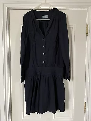 Zadig Voltaire Navy Dress M Linen/cotton • £28
