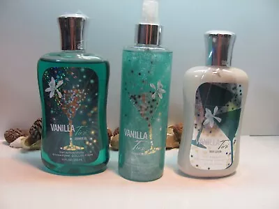 Bath And Body Works 3 ) Vanilla Tini  Shimmer   Mist  Lotion & Shower Gel • $29.44