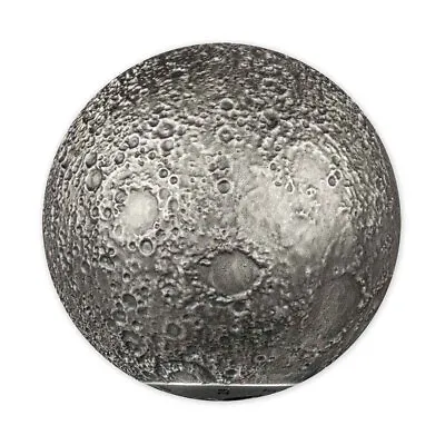 Moon Sphere 2023 $5 3oz Silver Antique Coin • $499