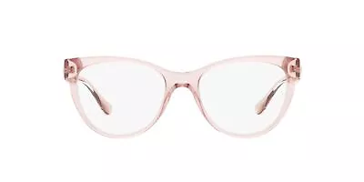 VERSACE VE3304 5339 Transparent Pink Demo Lens 51 Mm Women's Eyeglasses • $81.99