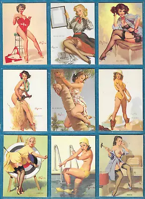 Sample Set Of 10 Gil Elvgren Pin-Ups Mint 1995 Trading Cards #'s 31 To 40 Sexy • $3.49