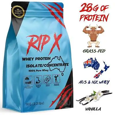 Whey Protein Concentrate / Isolate Powder VANILLA WPI WPC Grass-Fed • $124.95