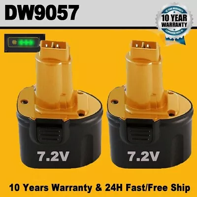2Pack 7.2V NI-MH Battery Replace For DEWALT DE9057 DW9057 7.2Volt Cordless Drill • $26.99