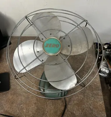 Vintage Zero Oscillating Fan _ Tabletop Or Wall Mountable _ Working! • $50