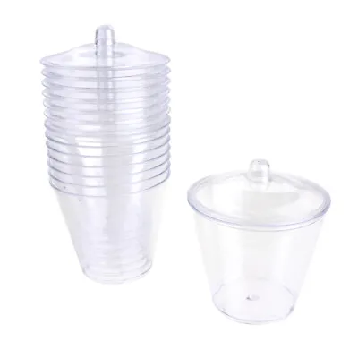 Mini Dessert Plastic Cup With Lid 2-3/4-Inch 9-Count • $11.49