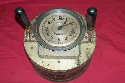 £161.06 • Buy Antique Calculagraph Machine Time Clock Card Recorder Old Factory Punch Vintage