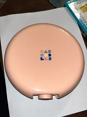 $12 • Buy CABOODLES Round Make Up Cosmetic CASE Compact Style W Mirror Vintage Retro Peach