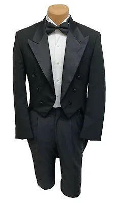 $31.49 • Buy Boys 10 Black Oscar De La Renta Tuxedo Tailcoat Wedding Ring Bearer Halloween