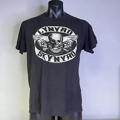 Lynyrd Skynyrd Motorcycle Club MC Skull Logo 2011 Black T-Shirt Size Large • $10.99