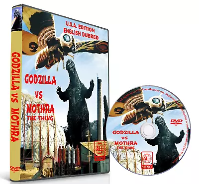 MOTHRA (THE THING)  Vs GODZILLA 1964 ENGLISH DUBBED SCI-FI CLASSIC • $10.99