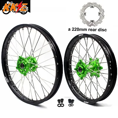 KKE 21/19 CNC Dirt Bike Wheels For Kawasaki 1993-2002 KX125 KX250 Rims Set • $559