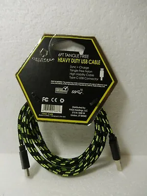 *NWT* Celltronix Titanium 6ft Tangle Free Heavy Duty USB Cable • $9.99