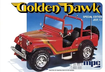 MPC 1981 JEEP CJ5 GOLDEN HAWK 1/25 Model Kit MPC986 - NEW • $31.90