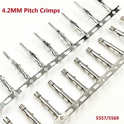 4.2mm Pitch Crimps Connectors 5557/5569 Contact PCB Terminal  Plug Female/Male • $3.94