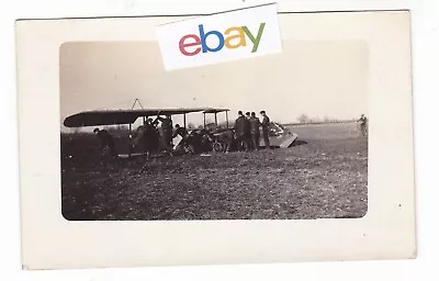 C1920 RPPC EARLY AVIATION AIRPLANE PILOT CAR BICYCLE VINTAGE REAL PHOTO POSTCARD • $19.99