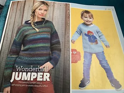 Wonderball Women Jumper Child Boy Paddington Sweater 2-10yr Knitting Pattern • £2.89