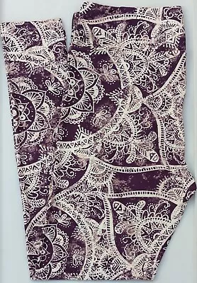 TC LuLaRoe Tall & Curvy Leggings Beautiful Purple Paisley Print NWT Q92 • $13.90