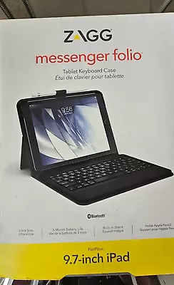 ZAGG ID8BSF-BB0 Messenger Folio Case And Bluetooth Keyboard For Apple IPad... • $15