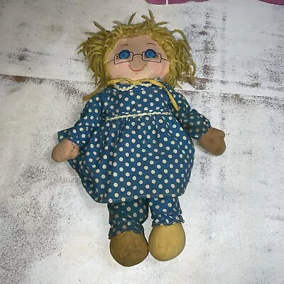 Vintage Mattel Mrs Beasley 7781 Cloth Baby Blonde Hair Doll Plush 1973 • $19.99