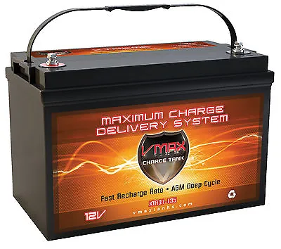 OPEN BOX VMAX XTR31-135 12V 135Ah Group 31 Marine Deep Cycle AGM SLA Battery • $249.99