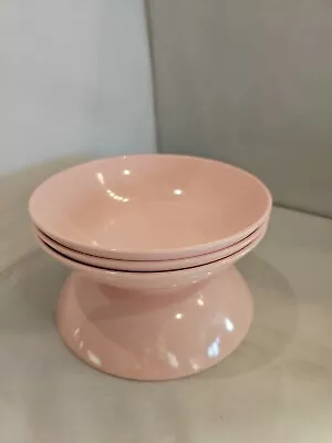 4 Melmac Windsor Pink Bowl Dish Vtg Melamine Cottagecore Retro 6  SALAD Cereal  • $19