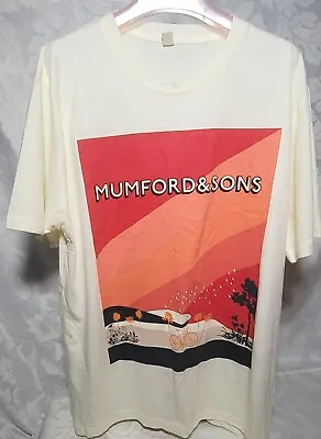 Mumford & Son's Queen Elizabeth  Olympic Park July 2013 Tour T-Shirt - Size L - • £19.95