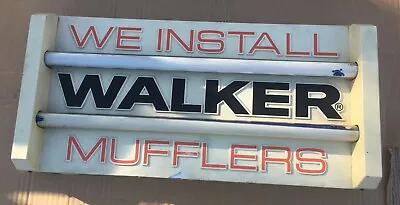 Walker Mufflers Lighted Hanging Sign Garage Shop Double Dual 2 Sided We Install • $168