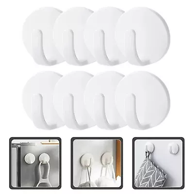 8pcs Magnetic Hook Magnet Towel Hook Punch Free Door Coat Hanger Locker Hooks AU • £14.02