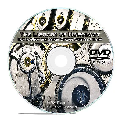 Horology Guides The Modern Clock Watchmaker Lathe Classic Videos CD DVD V61 • £7.71