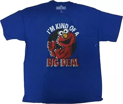 Elmo Sesame Street I'm Kind Of A Big Deal Men's T-Shirt Blue X-LARGE • $16.95