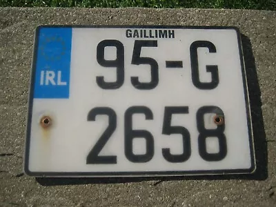 Ireland Galway Eurostars 1995 # 95-g-2658 Rare Square Rear (2) Licence Plate • $29.99