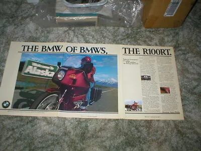 Vintage BMW R100RT Cycle Ad Alaska  3 Pages Total • $9.50