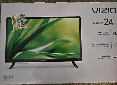 VIZIO D-Series D24HN-G9 24  720p HD LED TV - Black Unopened Box • $24
