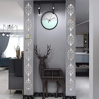 £2.95 • Buy 10pcs 3D Mirror Flower Self Adhesive Art Decal Wall Sticker Acrylic Home Decor