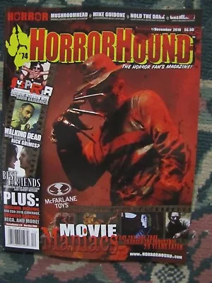 Horror Hound # 74 Uncirculated  McFarlane Toys--Movie Maniacs  OUT OF PRINT • $12