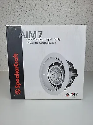 SpeakerCraft AIM7 Two Pivoting Ceiling Speakers CTN82701 • $110