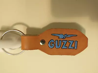 Moto Guzzi Motorcycle Key Fob (leather Hand Made) • $5.29