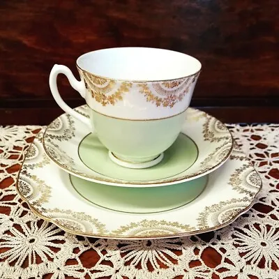 Vintage 1960s LONGTON POTTERY Bone China Tea Set DIANE Filgree Pattern RARE  • £10.50