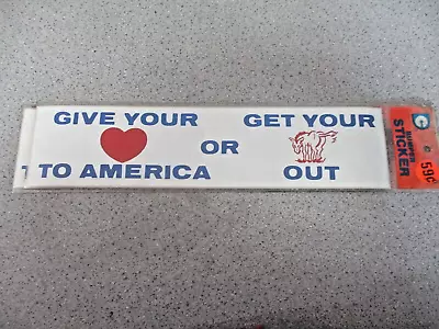 Original VINTAGE 70's BUMPER STICKERS  LOVE AMERICA • $6